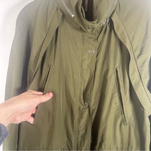 Free People Olive Green Relaxed Fit Windswept Jacket Size XS slouchy oversized - Picture 6 of 14